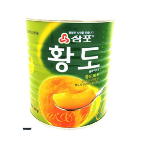 삼포 황도 슬라이스 3kg 6개 박스 무료배송